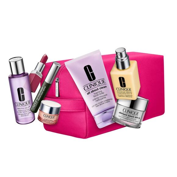 8 PIECE BEST OF CLINIQUE SKIN CARE & MAKEUP GIFT SET BOX FULL SIZE FAVORITES NEW - Picture 5 of 6